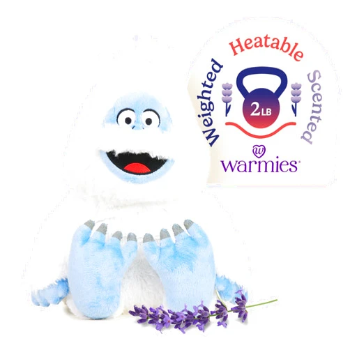 Warmies Microwavable & Weighted Stuffed Animals, Bumble - Heated Stuffed Animal Plushie for Warmth & Comfort - Cute Soft Plush Toys for Adults & Children (Boys, Girls, Babies & Toddlers)