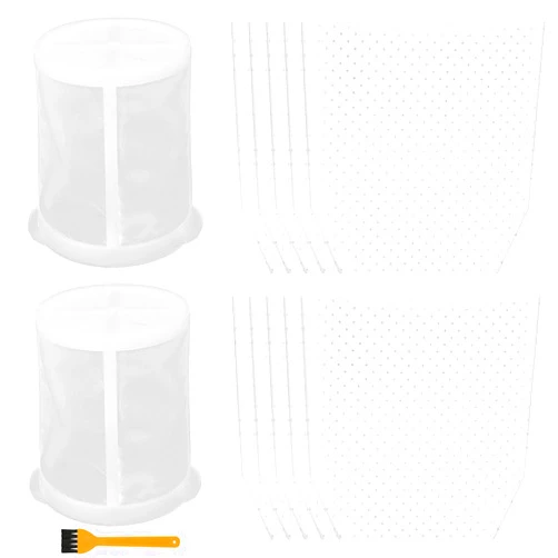Alrens 10 Pack T-03193 Cloth Vacuum Filter for Makita + 2 Pack 451208-3 Pre Filter for Makita Cordless Vacuums Models XLC02ZB, XLC02ZW, XLC02RB1W, XLC02R1B, LC01Z, BCL180W, Part 443060-3 & 451208-3