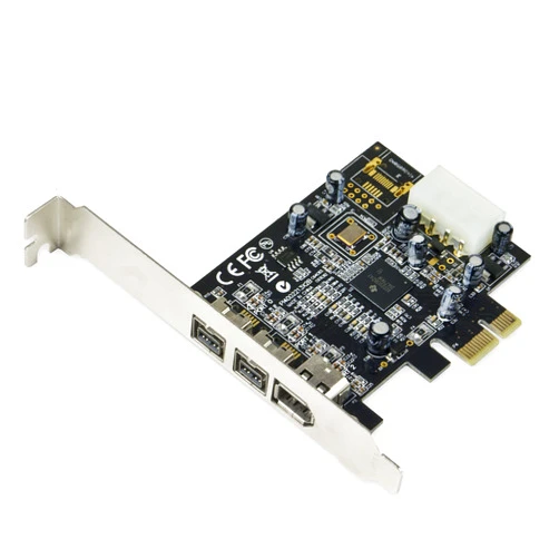 Syba SY-PEX30016 3 Port IEEE 1394 Firewire 1394B & 1394A PCIe 1.1 x1 Card TI XIO2213B Chipset Requires Legacy Driver for Windows 8 10