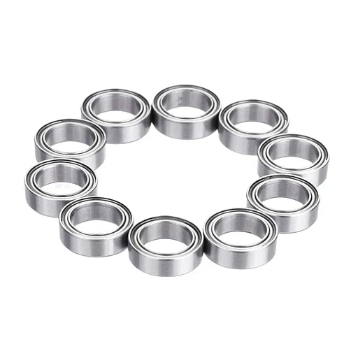 Donepart 5mm ID 9mm OD 3mm Thick Miniature Bearings MR95ZZ Ball Bearing Double Shielded and Pre-Lubricated Steel Bearings (of 10)