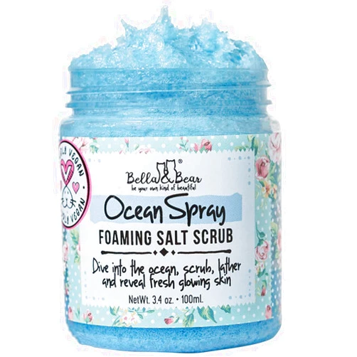 Bella and Bear Bella & Bear Ocean Spray Body Scrub - Travel Size - Vegan 3.4oz (3.4 oz) (3.4 oz)