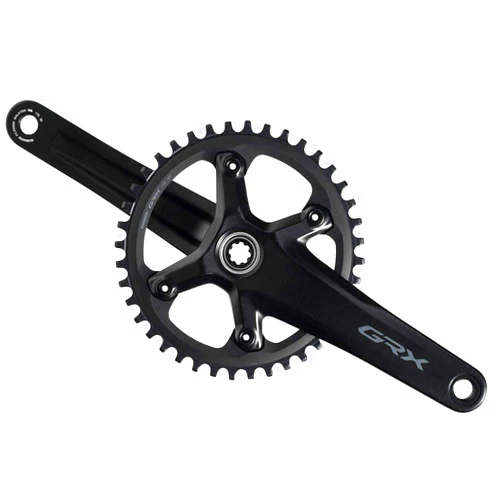 Shimano GRX FC-RX600-1 Crankset - 172.5mm, 11-Speed, 40t, 110 BCD, Hollowtech II Spindle Interface, Black