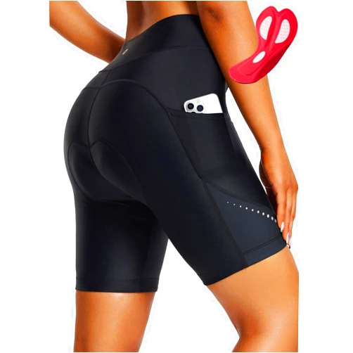 BALEAF Women's 4D Padded Bike Shorts Cycling Underwear with Pockets UPF50+