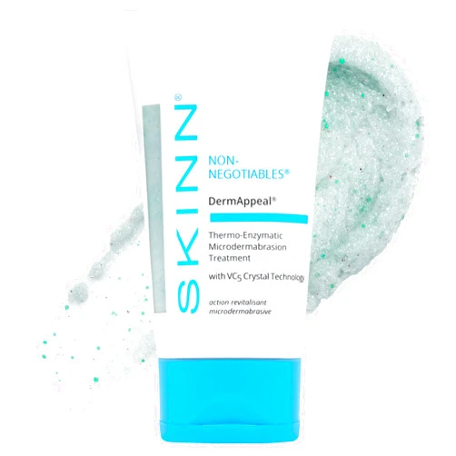 SKINN DermAppeal® Microdermabrasion Treatment for Smoother, Brighter, and Clearer Skin, 2oz - Exfoliating Facial Scrub Removes Dead Skin and Smooths Wrinkles and Fine Lines for Flawless, Glowing Skin