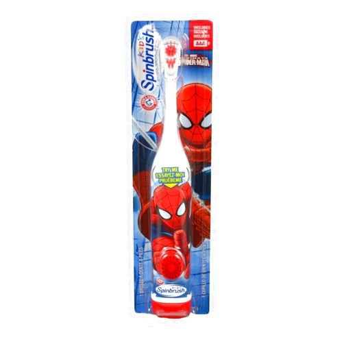 ARM & HAMMER Kid's Spinbrush Spiderman 1 Each (Pack of 6) Designs May Vary