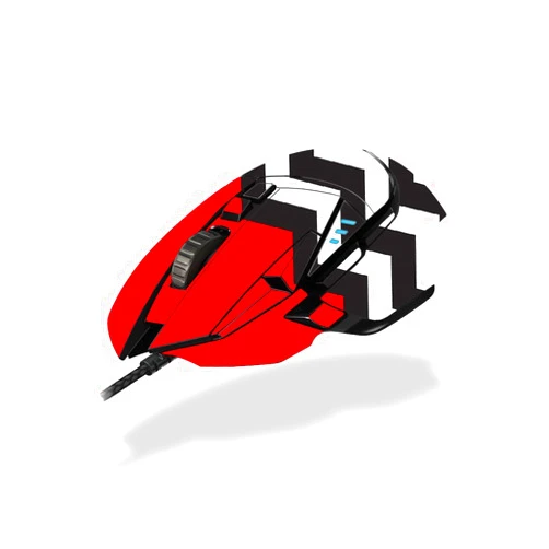 MIGHTY SKINS MightySkins Skin Compatible with Logitech G502 Proteus Spectrum Gaming Mouse - Red Chevron | Protective, Durable, and Unique Vinyl wrap Cover | Easy to Apply, Remove | Made in The USA