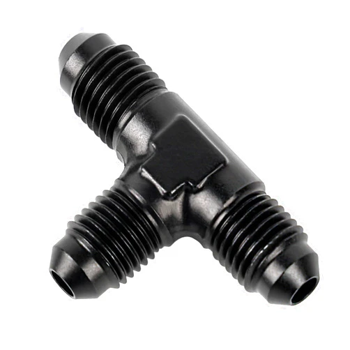 EVIL ENERGY 4AN Male Flare Tee Fitting Adapter T Union Aluminum Black