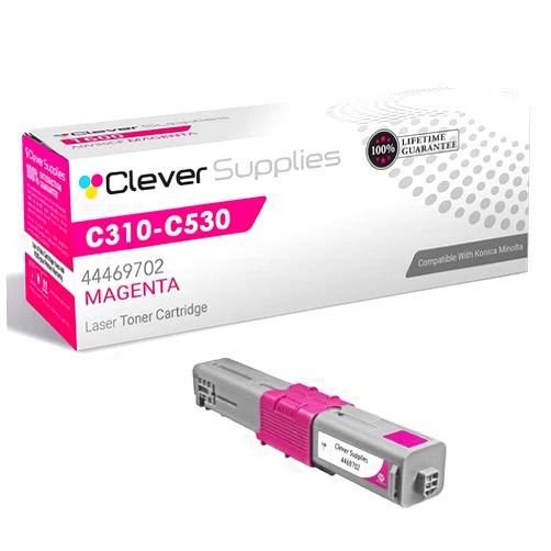 Clever Supplies CS Compatible Toner Cartridge Replacement for Okidata C330 44469702 Magenta Oki C17 C310dn C331dn C330dn C510dn C531dn C530dn MC362w MFP MC361 MFP MC562w MFP MC561 MFP