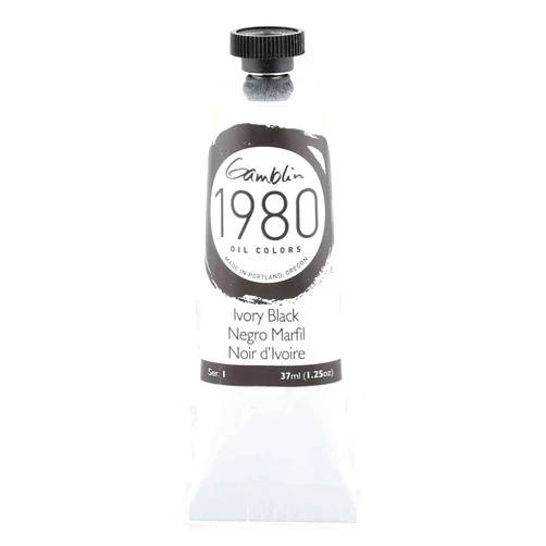 Gamblin 1980 Oil Ivory Black 37Ml