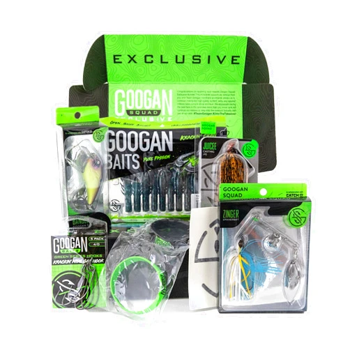 Googan Baits Googan Squad Mondo Kit Green Series | Bass Fishing Kit | Freshwater Largemouth and Smallmouth Bass Lures | Fishing Box