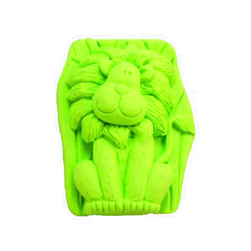 Longzang Lion Animal Silicone Mold Craft Art Silicone Soap Mold Craft Molds DIY Handmade Soap Molds (S125)