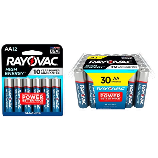 Rayovac High Energy AA Batteries, Double A Battery Alkaline Combo Pack, 42 Count