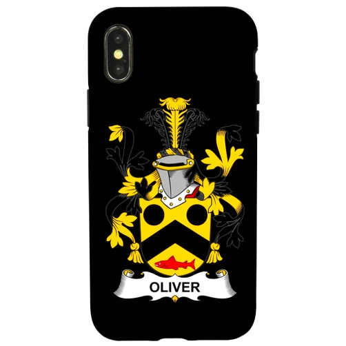 Family Crest and Coat of Arms clothes and gifts iPhone X/XS Oliver Coat of Arms - Family Crest Case