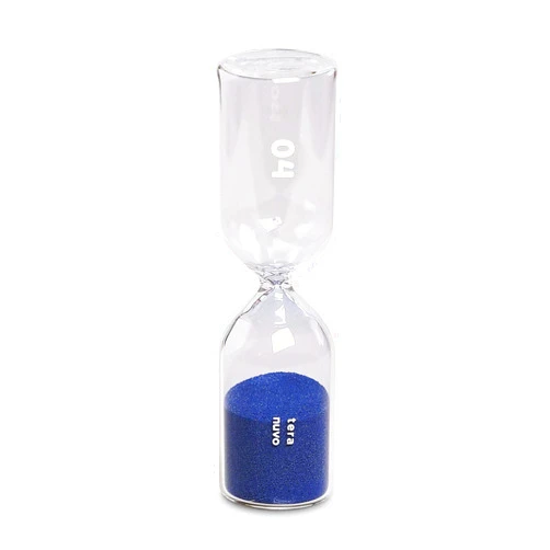 TERANUVO Hourglass - [4 Minutes][Shock Resistance][Perfect Timer for Medium-Dark Coffee]