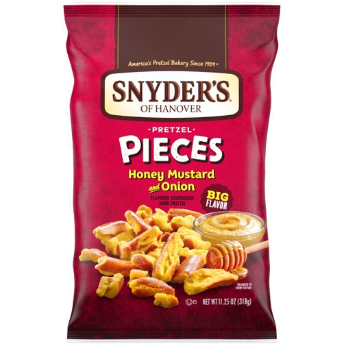 Snyder's of Hanover Honey Mustard & Onion Flavored Pretzel Pieces, 11.25 Oz