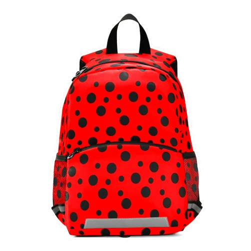 ALAZA Ladybug Red Polka Dot Toddler Backpack for Boys Girls Preschool Bag