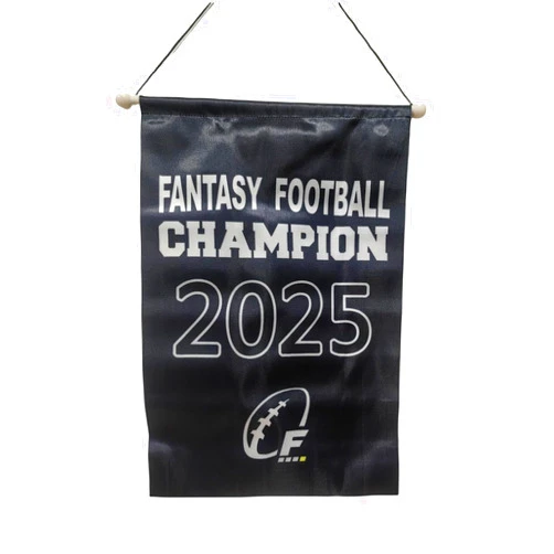 TUOYU Fantasy Football Basketball Championship Banner Flags Trophy, 8.7 x 13.2 Inch