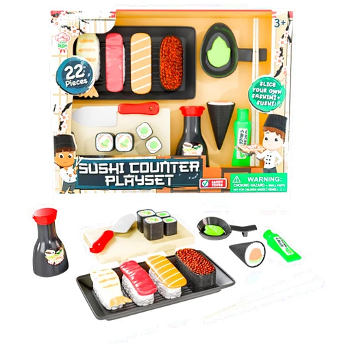 Lollipop Sushi Play Set for Kids - Interactive Toy Sushi with Vibrant Designs - Pretend Play Food Set for Endless Fun - Includes Sushi Counter Play Set - Great Gift for Young Sushi Enthusiasts