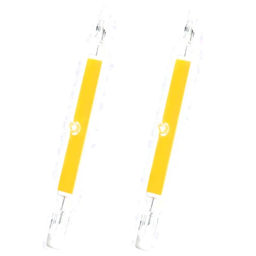 Qixivcom R7s LED Bulbs 118mm 20W LED COB Light Double Ended LED Bulbs 150W Halogen Bulb Replacement Dimmable Warm White 3000K 120V J Type R7s Floodlight J118 Landscape Lights Work Lighting,2 Pack