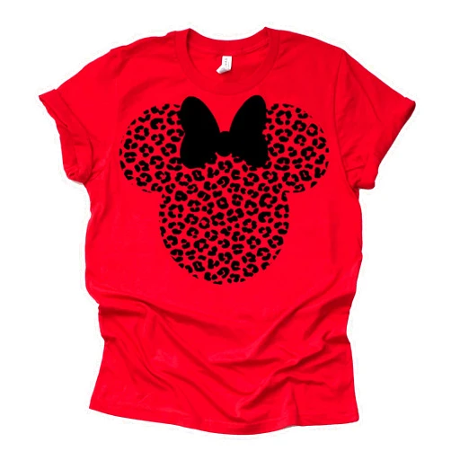 AMAZING RETRO Leopard, Minnie Shirt, Cheetah Minnie Shirt, Animal Kingdom Shirt, Safari Shirt Casual Short Sleeve Shirt
