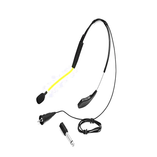 Pyle PMKWR4 Flexible Waterproof/Sweatproof Headset Microphone for Exercise and Fitness, Condensor, Omni-Directional, Standard 3.5mm Connector