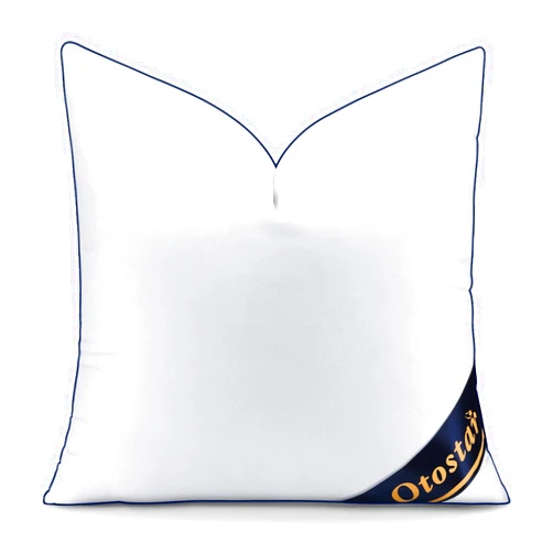 OTOSTAR 20x20 Down Alternative Fill Throw Pillow Insert, Soft Fluffy Synthetic Down Pillow Insert with 100% Cotton Cooling Cover Decorative Throw Pillow for Sofa Couch Bed