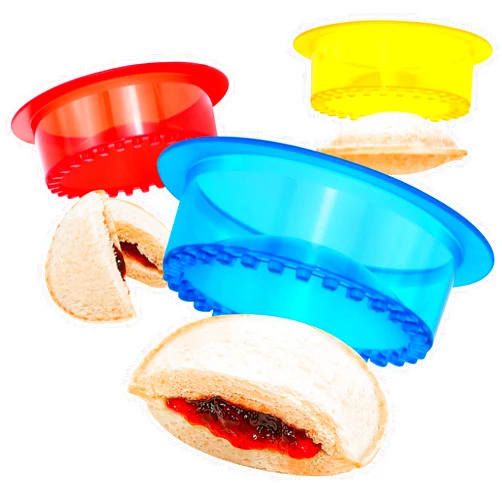 HiYZ Sandwich Cutter and Sealer - 5 PCS Decruster Sandwich Maker - Peanut Butter and Jelly Crustless Sandwich Bread Pancake Maker Cookie Cutter for Kids Children Boys Girls