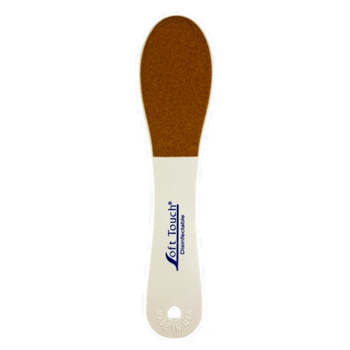Soft Touch Grinder Foot File, Callus Remover, Heel Scraper, Disinfectable/Washable, Double-Sided – 80/100 Grit, Black/Gold, Pedicure Tool