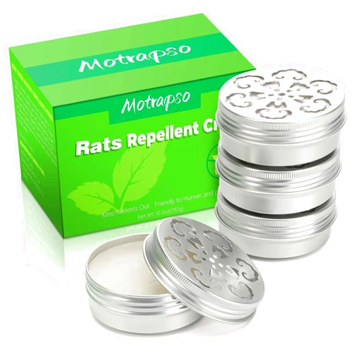 Motrapso Peppermint Oil to Repel Mice and Rats, 4 Pack for Car Engines, Mouse Repellent Keeping Rodents Out of House Garages, Human Pet Dog Plant Safe