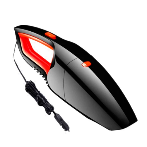 ULTECHNOVO 1pc Portable Car Vacuum Cleaner Dual-Purpose Wet and Dry Device for Auto Cleaning Strong Compact Design Red Color for Car Interiors and Pet Hair Removal
