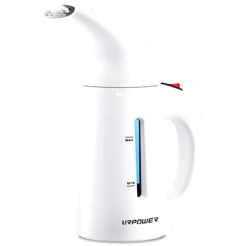 URPOWER Updated 180ml Steamer for Clothes, 7-in-1 Portable Handheld Garment Steamer, Fast Heat-up Clothes Steamer, Travel Steamer, High Capacity Fabric Steamer for Home and Travel