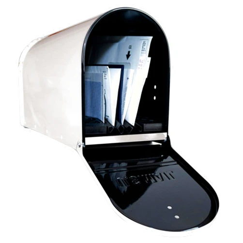 MDLMI Dry Mailbox – Outdoor Metal Mailbox with Mailbox Insert to Keep Mail Dry | Weatherproof Mailbox for Outside for Secure Deliveries | Standard Outside Mailboxes | US Postal Service Approved - White