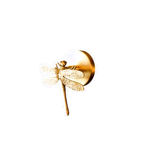 OAKITA Wall Hanging Hook Vintage Dragonfly Bird Antlers for Hanging Clothes Hat Scarf Key Deer Horns Hanger Rack Wall Decoration,HK,383,qingting