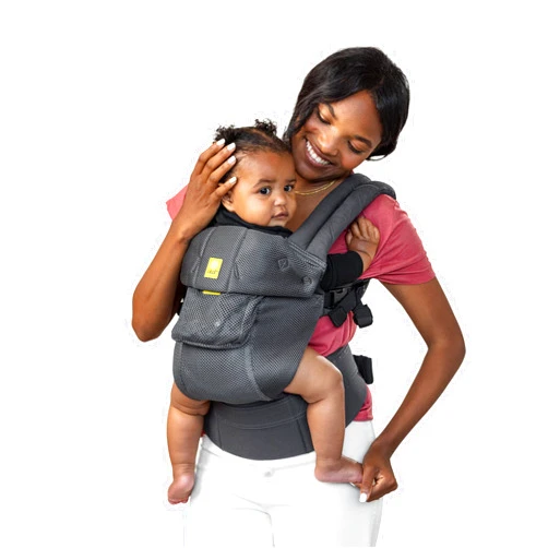 LILLEbaby LÍLLÉbaby Complete Airflow Ergonomic 6-in-1 Baby Carrier Newborn to Toddler - with Lumbar Support - for Children 7-45 Pounds - 360 Degree Baby Wearing - Inward and Outward Facing - Charcoal