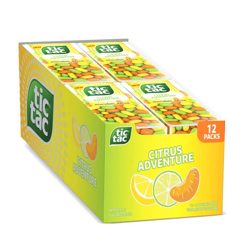 Tic Tac Citrus Adventure Mints, Bulk 12 Pack, Mints On the Go, 1.7 oz Each