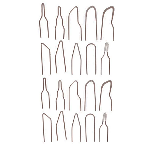 Tiiyee Burning Wire Tip, 20 Pieces Pyrography Tip Nibs Kit Wood Burning Pyrographic Tip Kit Metal Alloy Carving Heating Pen Nibs High Impedance No Bend Heating 30-50W Pyrography Machine Accessory Tool
