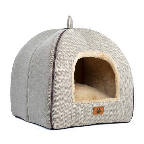WINDRACING Cat Bed for Indoor Cats - Cat Cave Bed Cat House Cat Tent with Removable Washable Cushioned Pillow, Soft Kitten beds,Cat Beds & Furniture, for Small and Medium Pet Bed
