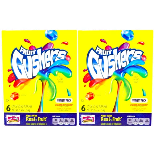 Gushers Fruit Gushers Fruit Snacks - Strawberry & Tropical - 5.4 oz - 6 ct - 2 pk