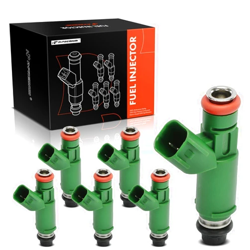 A-Premium Set of 6 Fuel Injectors Compatible with Jaguar X-Type 2002-2005 2.5L 3.0L, X-Type 2006-2008 3.0L