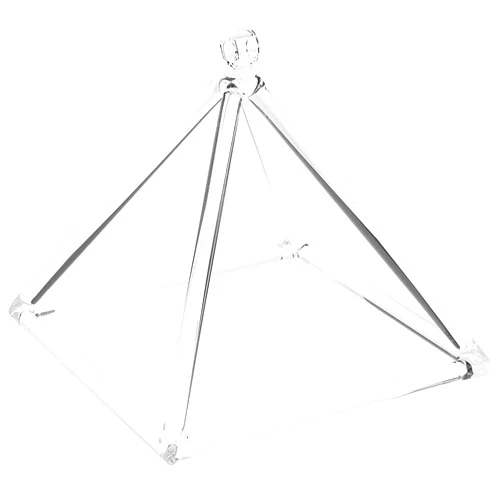 KACYDI Clear Quartz Crystal Singing Pyramid (3 inch- 20 Inch) Quartz Crystal Singing Pyramid Healing Musical Instrument Quartz Singing Pyramid with Carry Case Bag for Sound Healing Meditation
