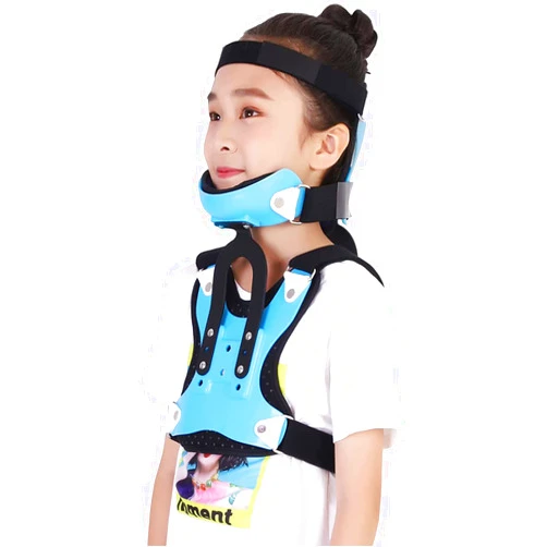 WJYLM Cervical Thoracic Corrector for Children, Adjustable Head Neck Chest Cervical Thoracic Orthosis Lumbar Support for Neck and Back Injuries Relief, Suitable for Daily Life