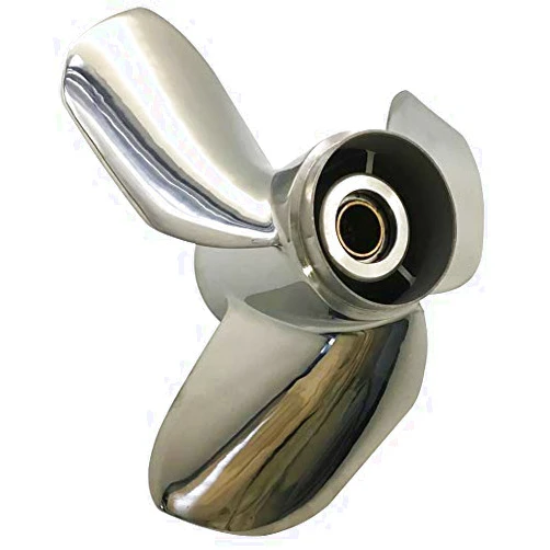 ARKDOZA 3 Blade 30-60HP SS Prop 12x14 Polished Stainless Steel Propeller RH fit for Yamaha Outboard Motor Engine