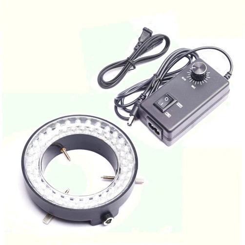 DEVMO 60-LED Adjustable Ring Light Illuminator Lamp for Stereo Zoom Microscope