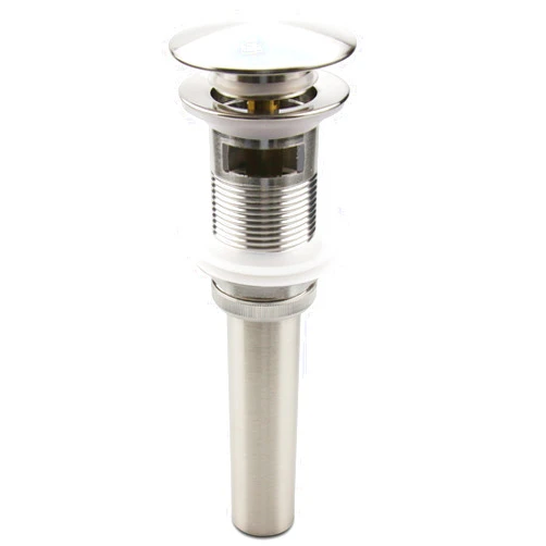 ALLWIN-HOUSEWARE W Brushed Nickel Pop Up Sink Drain with Overflow, Bathroom Faucet Vessel Sink Drain Stopper