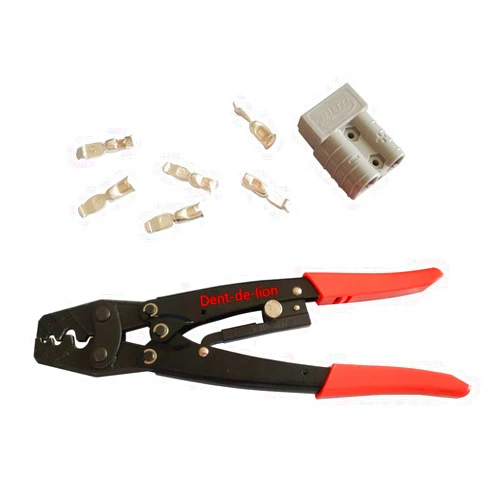 Dent-de-lion Crimping Pliers Crimping Tool for 50 Amps 600V Connector Cutting Wire Terminal HS-16 1.25-16mm²,Clamp Terminal Cable Lugs Cutter Crimping Pliers Crimping