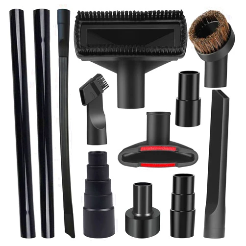 Riiriou 12PCS Universal Vacuum Attachment Kit Wet Dry Plastic Vacuum Hose Adapter 1-1/4