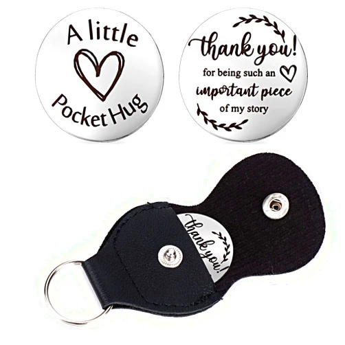 cobee Pocket Hug Token, Encouragement Long Distance Relationship Keepsake Double Sided Inspirational Pocket Hug Token Gift