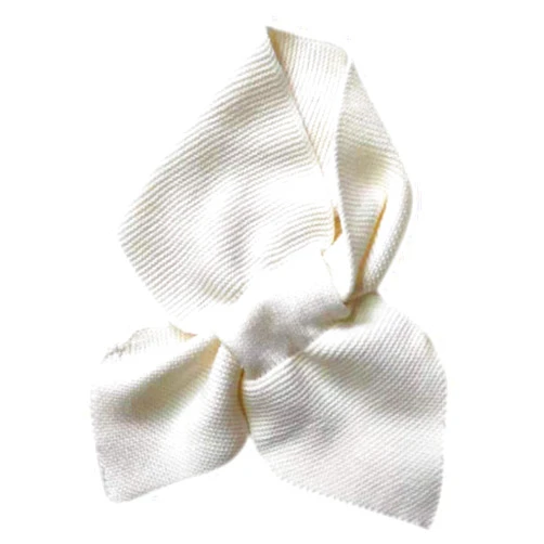 QSND Women Knitted Cross Collar Scarf Winter Warm Solid Color Loophole Neckerchief