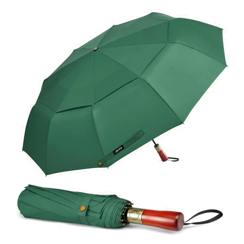 G4Free 54 inch Large Compact Windproof Golf Umbrella for Rain Oversized Auto Open Close Folding Travel Golf Umbrella Vented Double Canopy for Women Men