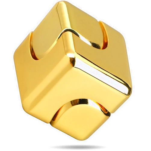 Umnodobn Gold Cube Fidget Spinner for Kids, Fidget Toy, Cool Hand Spinner Gift Toys Autism Sensory Toy Goodie Bags Pinata Filler,Treasure Box Christmas Stocking Stuffers, Deacortaion for Desk Home Office…